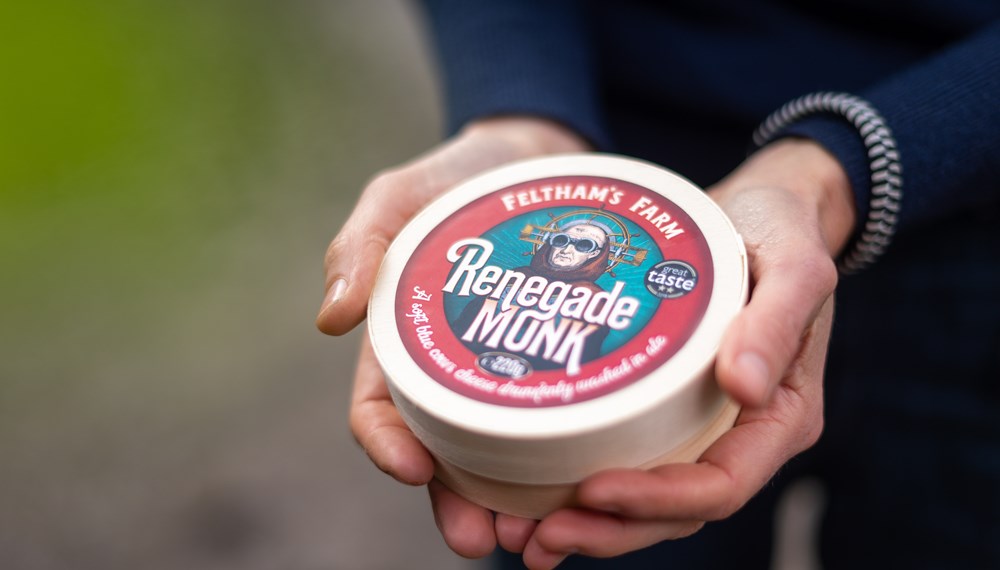 Award winning soft blue cheese Renegade Monk